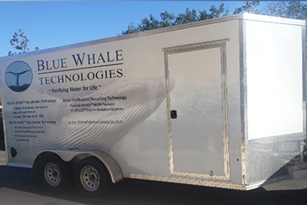blue whale electro oxidation truck